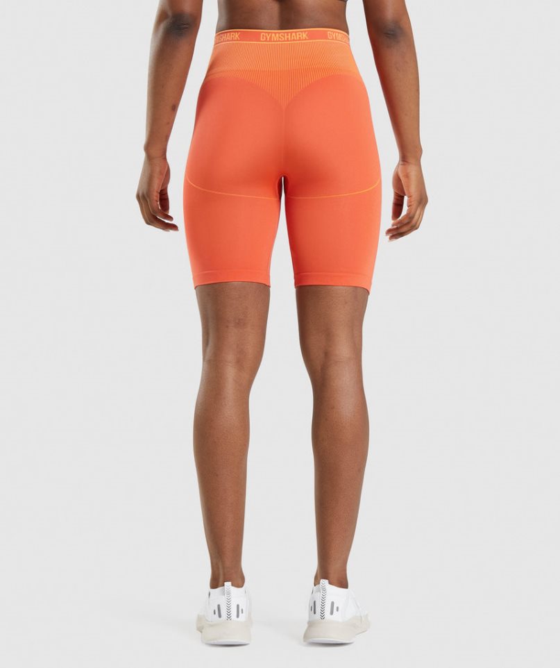 Szorty Gymshark Apex Seamless High Rise Damskie Pomarańczowe | PL 850RMZ